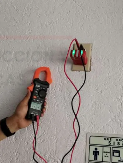 Medición y diagnóstico de un contacto eléctrico