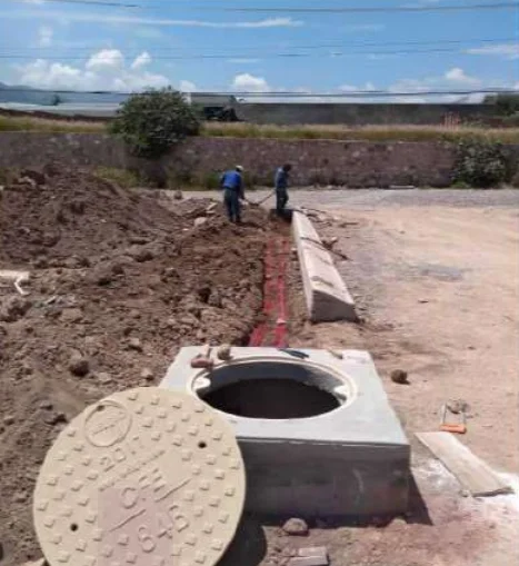 Construcción de registros y ductería para infraestructura eléctrica